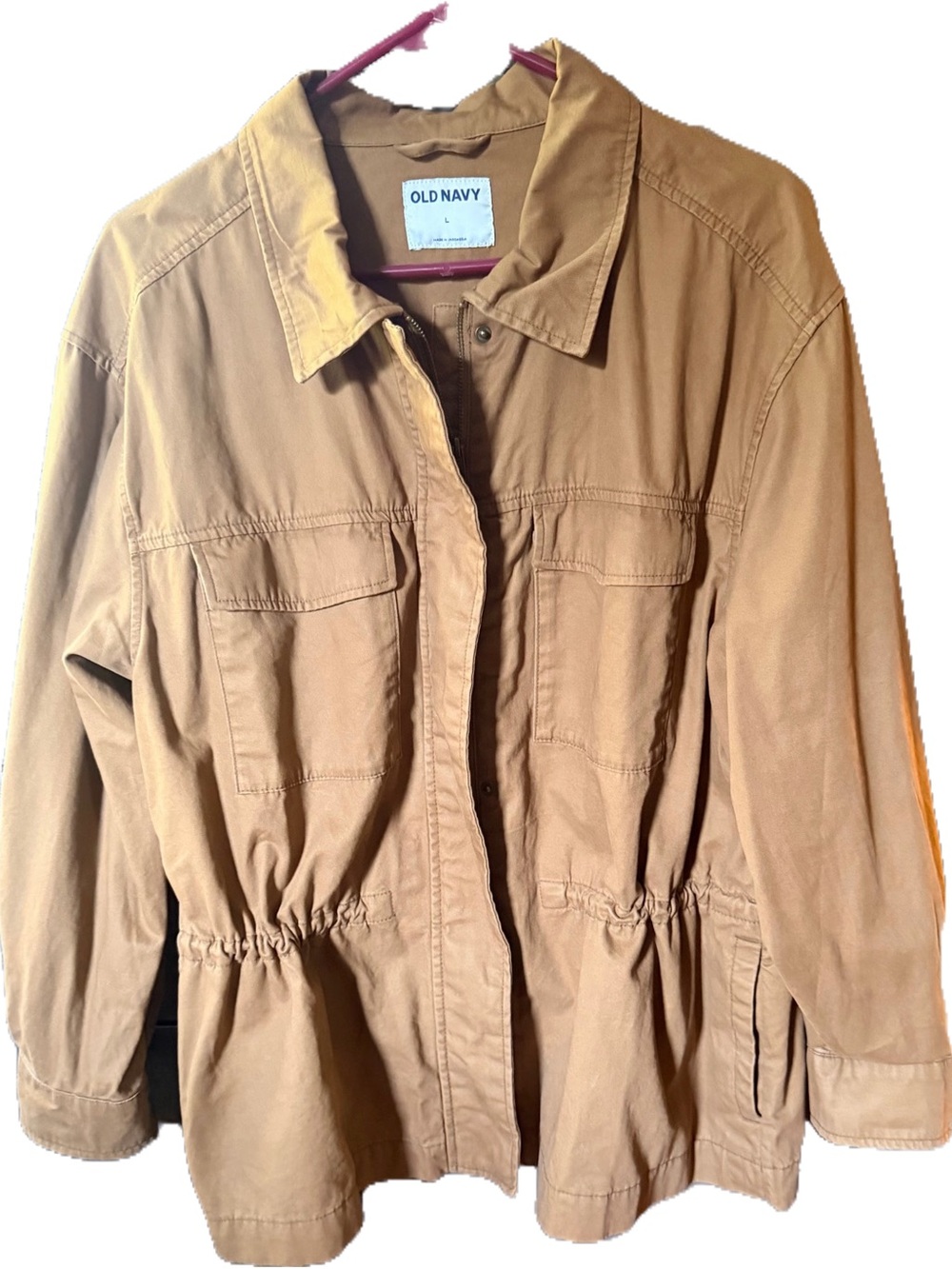 Old Navy Brown Drawstring Utility Jacket